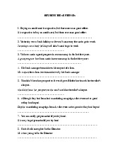 Tổng hợp bài tạp rewrite the sentences môn tiếng anh cơ bản 2 | Học viện tài chính