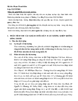 Cơ xương khớp | Bài luận môn Marketing | Trường Cao đẳng thực hành FPT