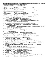 Tài liệu ôn tập cho bài kiểm tra từ vựng | Môn English Course - Đại học Gia Định