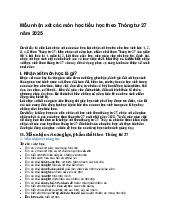 Mẫu nhận xét các môn học tiểu học theo Thông tư 27 năm 2025