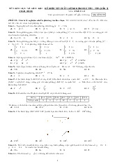 Đề khảo sát Toán 12 lần 2 năm 2024 – 2025 sở GD&ĐT Thái Bình