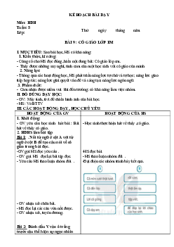 Giáo án buổi chiều môn Tiếng Việt 2 sách Kết nối tri thức với cuộc sống (Cả năm) | Tuần 5