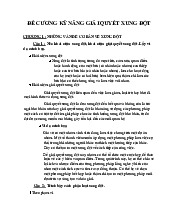 Đề cương kỹ năng giải quyết xung đột | Đại học Nội Vụ Hà Nội