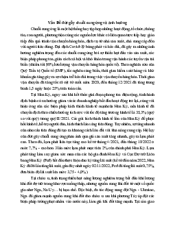 Trình bày vấn đề Đứt gãy chuỗi cung ứng và ảnh hưởng?