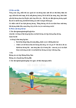 Giải SGK môn Địa lí 6 bài 9 Xác định phương hướng ngoài thực tế | Kết nối tri thức