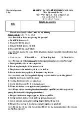 Đề thi giữa học kỳ 2 môn Lịch sử & Địa Lý lớp 6 năm học 2024 - 2025 - Đề số 3 | Bộ sách Chân trời sáng tạo