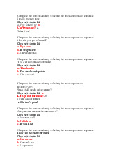 Trắc Nghiệm Lựa Chọn Đáp Án môn Nói tiếng Anh 4  | Trường đại học Mở Hà Nội