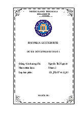 Nghiên cứu và giải quyết tình huống liên quan đến Công ty TNHH 2 thành viên trở lên | Bài thảo luận luật kinh tế