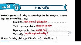 Giáo án điện tử Tiếng Việt 3 Tập 1 Bài 15 Kết nối tri thức: Thư viện - Viết