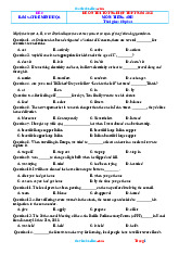 ĐỀ ÔN THI TỐT NGHIỆP THPT TIẾNG ANH NĂM 2022 - ĐỀ 6
