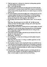 Câu hỏi ôn chương 6 - Nguyên tắc và Kết quả Doanh Nghiệp Cạnh Tranh Hoàn Hảo môn Kinh tế vi mô 1 | Học viện Tài chính