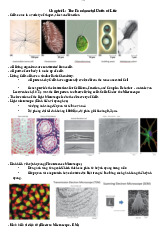 Midterm exam notes for cell biology | Môn Biology - Trường Đại học Quốc tế, Đại học Quốc gia Thành phố Hồ Chí Minh