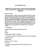 Khảo Sát Sự Hài Lòng Khách Hàng Về Nước Giải Khát Coca-Cola - K54 QTNL