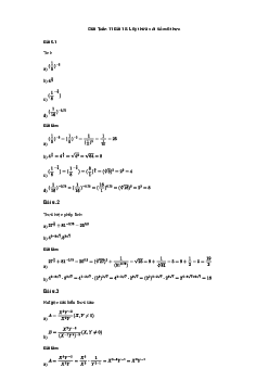 Toán 11 Bài 18: Lũy thừa với số mũ thực sách Kết Nối Tri Thức