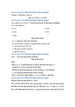 Giải VBT môn Tiếng việt 2 học kì 2 -  Bài 3: Trái chín | Chân trời sáng tạo