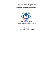 Bài thuyết trình môn Triết học Mác - Lênin  | Trường Đại học Kinh tế Quốc dân