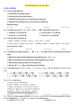 Đề 3: kiểm tra HKII hóa 10 chân trời sáng tạo (có đáp án)