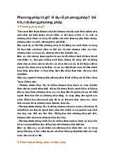 Phương pháp là gì? Ví dụ về phương pháp? Vai trò, nội dung phương pháp