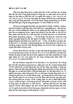 Một số kĩ năng xử lý hình ảnh phim trong dạy học môn sinh học THPT