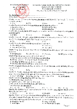 Đề minh họa 2023 môn Sinh học thi THPTQG