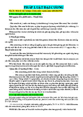 Đề cương Nhà Nước và Pháp Luật môn Pháp luật đại cương | Trường đại học Mở Hà Nội