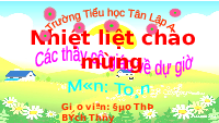Giáo án điện tử Toán 1 Chương 1 Cánh diều: Hình vuông - Hình tròn - Hình tam giác - Hình chữ nhật