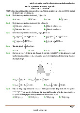 10 đề ôn tập kiểm tra giữa học kì 2 Toán 12 cấu trúc mới (3-2-2-3) có đáp án