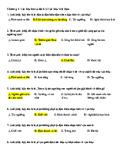Đề cương trắc nghiệm có đáp án ôn tập môn Văn hóa Việt Nam  | Trường Cao đẳng công thương Việt Nam