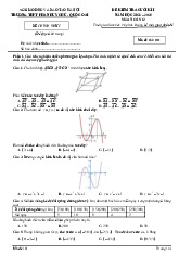 Đề cuối kì 1 Toán 12 năm 2024 – 2025 trường THPT Phan Huy Chú – Hà Nội
