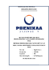 Trình bày phương pháp “học tập tự chủ” và vận dụng vào học chuyên môn và ngoại ngữ của bản thân | Bài tập lớn kết thúc học phần Phương pháp học tập và nghiên cứu khoa học