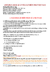 Đề cương môn Luật hiến pháp - Trường Đại học lao động -  xã hội.