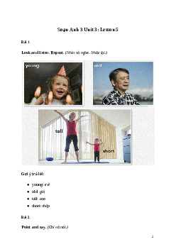 Tiếng Anh lớp 3 Unit 3: Lesson 5 trang 54 Explore Our World