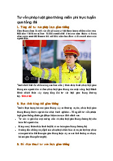 Tư vấn pháp luật giao thông miễn phí trực tuyến qua tổng đài