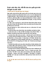 Danh sách tên, tên viết tắt của các quốc gia trên thế giới chuẩn nhất