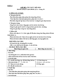 Bài 8: Luyện tập chung - Tiết 2 | Giáo án Toán 3 | Kết nối tri thức