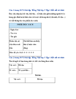 Giải VBT Tiếng Việt lớp 3 Bài 24: Bạn nhỏ trong nhà | Kết nối tri thức