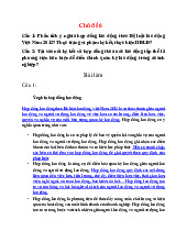 Phân tích ý nghĩa hợp đồng lao động theo Bộ luật lao động Việt Nam 2012? Thực trạng vi phạm ký kết, thực hiện HĐLĐ? môn Luật doanh nghiệp  | Trường Đại học Kinh doanh và Công nghệ Hà Nội