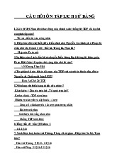 Câu Hỏi Ôn Tập Cuối Kỳ Môn Lịch Sử Đảng | Đại học Cần Thơ