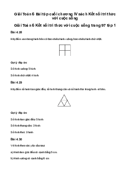 Giải Toán 6 Bài tập cuối chương IV - Kết nối tri thức với cuộc sống | Kết nối tri thức