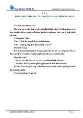 Bài 3: Hình thức và phương pháp quản lý hành chính nhà nước môn Luật hành chính | Viện Đại học Mở Hà Nội