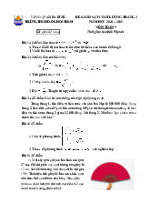 Đề khảo sát Toán 9 tháng 2 năm 2025 trường THCS Hoàng Hoa Thám – Hà Nội