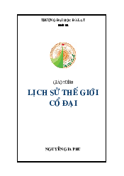 Giáo trình Lịch sử thế giới cổ đại - Lịch sử Đảng Cộng sản Việt Nam | Học viện Chính sách và Phát triển