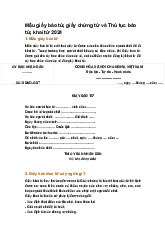 Mẫu giấy báo tử, giấy chứng tử và Thủ tục báo tử, khai tử 2024