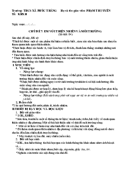 Giáo án Hoạt động trải nghiệm hướng nghiệp 7 Chủ đề 7 sách Kết nối tri thức với cuộc sống