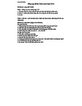 Tổng hợp Đề thi Chính sách Kinh tế 3TC - Năm 2017 & 2013