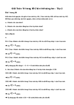 Giải Toán 10 Bài tập cuối chương VIII | Chân trời sáng tạo