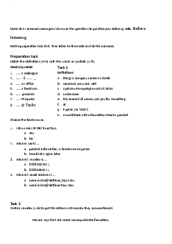 Bài tập ôn tập học phần Tiếng anh cơ bản