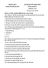 Đề thi thử tốt nghiệp THPT 2025 môn Lịch sử trường THPT Phan Bội Châu, Nghệ An