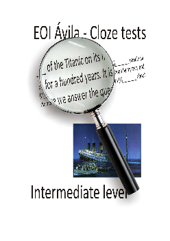 Open cloze test (Intermediate level) with key