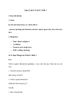 Giải Tiếng Anh 6 Unit 8: Skill 1 | Global Success